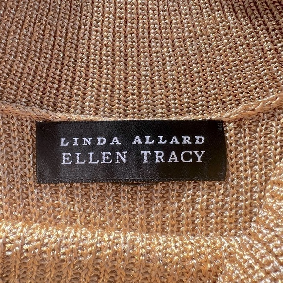 Linda Allard Ellen Tracy Gold Shimmer
Cowl Neck Sleeveless Sweater - Picture 7 of 10